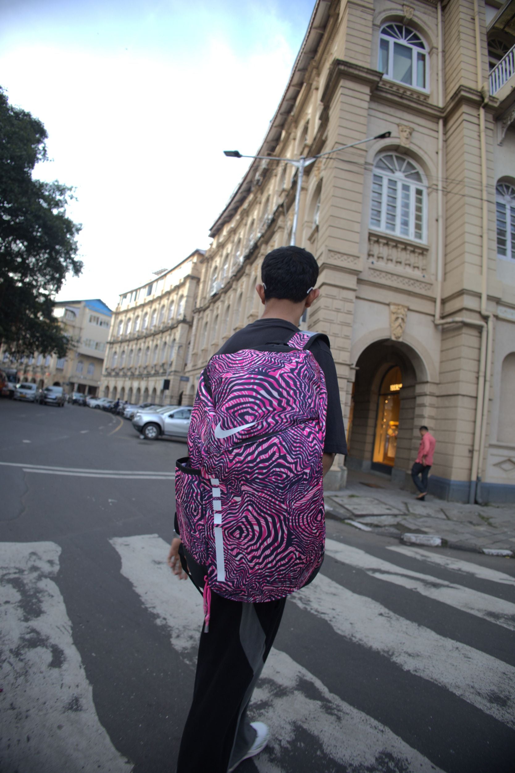 LIMITED NIKE PINK STRIPS Hoops Elite Basketball Backpack (32L)