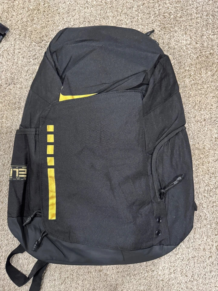 Nike Hoops Elite Backpack 32L Black with Gold Logo