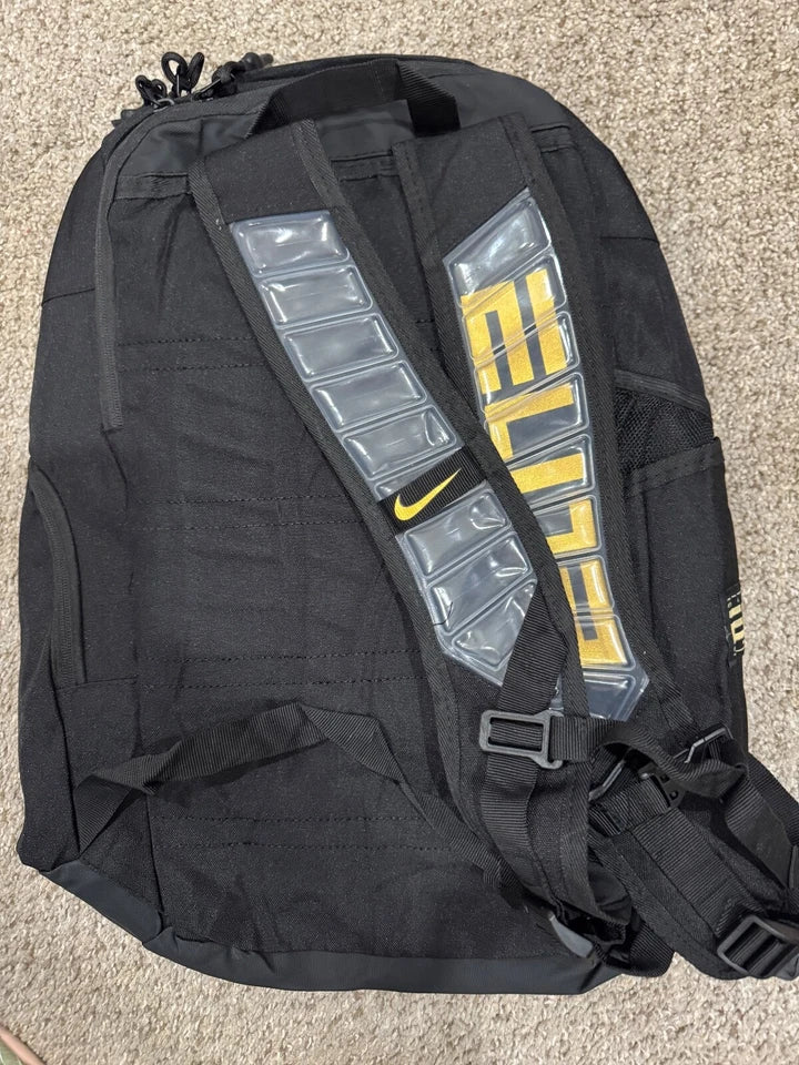 Nike Hoops Elite Backpack 32L Black with Gold Logo